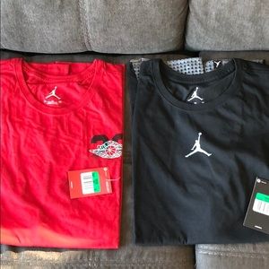 2 Brand new men’s XL air Jordan t shirts